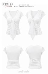 Hayley Lace White Short Sleeve T-shirt