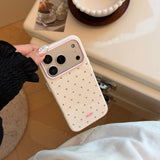 Macaron Polka Dot Color Frame iPhone-Compatible Case