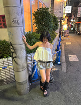 レイヤードベルトセットバルーンパンプキンショーツ