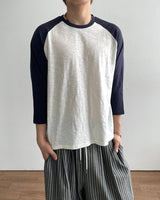 Pitch Slub Three Quarter Sleeve T