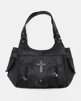 Kalop Vintage Cross Flap Pocket Leather Shoulder Bag