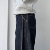 リニアステッチワイドデニム