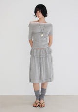LACE OFFSET TEE