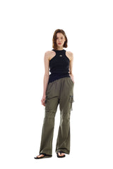 UNBALANCE SLEEVELESS TOP / BLACK