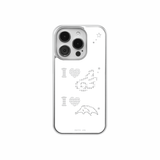I lov angel - silver epoxy case