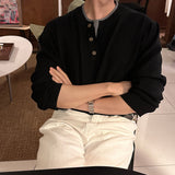LMN Layered 3 Button Round Knitwear (4 colors)