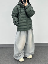 cat brush fleece sweatpants