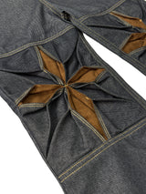[Hand-Made「005」] Origami Pants_Denim&Brown