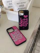 [MADE] Love Your Self Epoxy Bumper Case (Black)