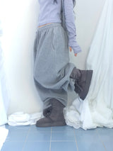 Suede Rabbit Fur Boots