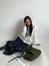 Viewkle ブラッシュド スタープリント バンディング ロングスカート