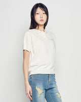 26SS WOMAN バイカーデニムショートパンツ