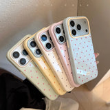 Macaron Polka Dot Color Frame iPhone-Compatible Case