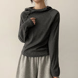 Poder Diagonal Snap High Neck Hoodie