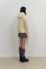 Light Down Hooded Jacket / Light Yellow