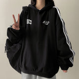 Fector Color Track Line Boxy Fit Hoodie