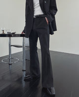 Lips Stripe Bootcut Slacks