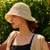 KNIT BUCKET HAT IVORY