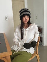Mohave Frill Knit Cardigan (2 Colors)