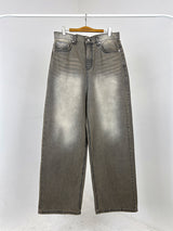 SAND WASHED WIDE JEANS (2C)