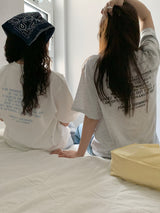 a lettering tee, melange grey
