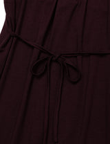 ラッフル タイ トップ(BURGUNDY)