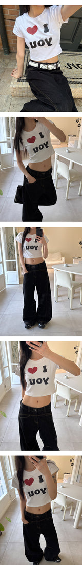 [S/S] Kitsch love half t-shirts
