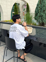 [A-T0225] バックレタリング半袖Tシャツ