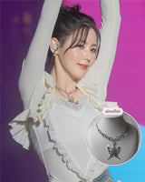 [IDLE Miyeon Necklace] Princess Butterfly Chain Semi Choker Necklace