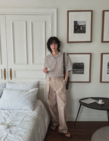 Coachit belt wide pants