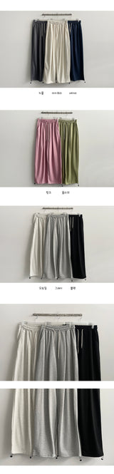 ビビヘムストリングワイドスウェットパンツ (8 colors)