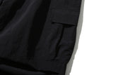 Big Pocket Nylon Bermuda Pants (Black)