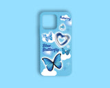 [Blue Butterfly] Hard case