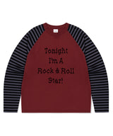ロックスターラグランストライプ長袖T