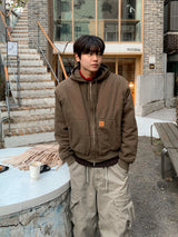 Toba Patch Hooded Padding Jacket