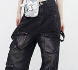 Ibian pocket strap pants