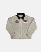 Woven Patch Pigment Work Jacket
