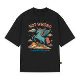 スタークラウド ユニコーン オーバーフィット 半袖Tシャツ_BLACK