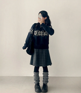 Eve High Quality Nordic Snowflake Round Knit
