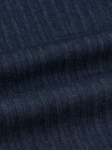 Non-Fade Wrap Slash Denim Jacket