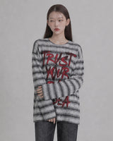 (UNISEX)トラスト ストライプ ニット