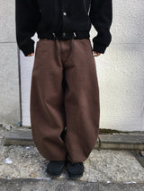Vibrick Brown Balloon Wide Pants