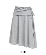Natural Flare Wrap Skirt