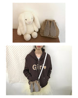 Bunny bag - Beige stripe
