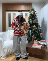Holiday Nordic Toggle Knit Cardigan