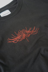 Hierarchy Studios - フラワーワイドスパイダーリリーオーバーサイズTシャツ ブラック
