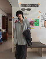 ファジーストライプシャツ (3 color)