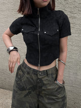 Ooty Stretch Zip-Up T