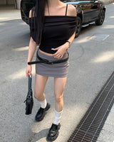 ローミニスカートパンツ