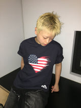 09 Flag Semi-Cropped Short Sleeve T-Shirt (4c)